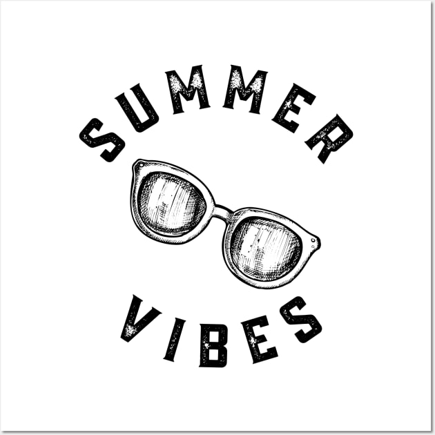 Summer Vibes. Fun Summer, Beach, Sand, Surf Design. Wall Art by That Cheeky Tee